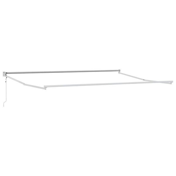 vidaXL Cadre de store rétractable électrique Blanc 4 x 2 m Aluminium