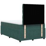 vidaXL Sommier à lattes de lit avec matelas vert foncé 120x190 cm