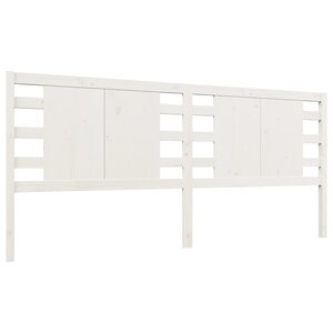 vidaXL Tête de lit Blanc 186x4x100 cm Bois massif de pin
