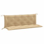 vidaXL Coussins de banc de jardin lot de 2 beige mélangé tissu