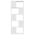 vidaXL Bibliothèque Séparateur de pièce Blanc 60x24x155 cm