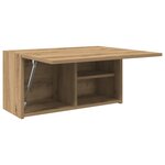 vidaXL Armoire murale de bain chêne artisanal bois d'ingénierie