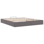 vidaXL Cadre de lit ottoman sans matelas gris 160x200 cm similicuir