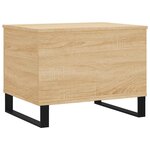 vidaXL Table basse Chêne sonoma 60x44 5x45 cm Bois d'ingénierie
