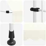 vidaXL Auvent manuel rétractable 250 cm Crème