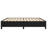 vidaXL Cadre de lit sans matelas noir 200x200 cm tissu