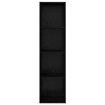 vidaXL Ensemble meuble TV Montage mural Chêne noir 37 x 37 x 142 5 cm