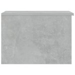 vidaXL Table basse gris béton 50x50x36 cm bois d'ingénierie