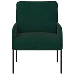 vidaXL Canapés avec coussin Vert foncé 60 x 56 x 80 cm Contreplaqué