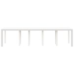 Table de Jardin vidaXL Blanche 300x100x73 cm Poly Rattan