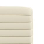 vidaXL Chaises à manger lot de 6 crème similicuir
