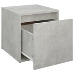 VidaXL Tiroir boîte Gris béton 40 5x40x40 cm Bois d'ingénierie