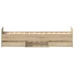 vidaXL Cadre de lit sans matelas chêne sonoma 90x190 cm