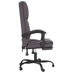 Fauteuil de massage inclinable de bureau informatique étude similicuir gris 02_0025406