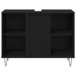 vidaXL Ensemble de meubles pour salle de bain 3 Pièces Chêne noir