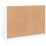 vidaXL Buffet blanc 102x37x75 5 cm bois d'ingénierie