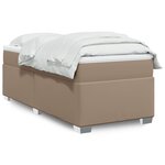 vidaXL Sommier à lattes de lit avec matelas Cappuccino 90x190 cm