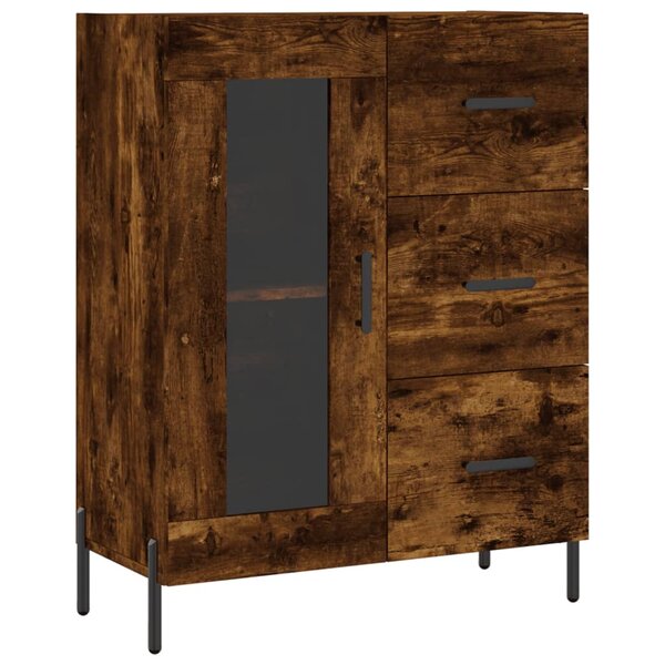 vidaXL Buffet chêne fumé 69 5x34x90 cm bois d'ingénierie