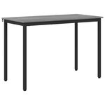 vidaXL Table de salle à manger / Table de repas MÉTAL
