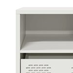 vidaXL Meuble TV blanc 68x39x43 5 cm acier laminé à froid