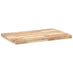 vidaXL Dessus de table rectangulaire 80x50x4 cm bois massif d'acacia