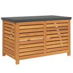 vidaXL Boîte de rangement de jardin 90x48x55 cm bois massif d'acacia