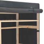 vidaXL Garde-robe Gris 110 x 40 x 170 cm Tissu