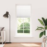 vidaXL Store plissé blanc 95x200 cm largeur du tissu 94 4 cm polyester