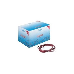 RONDELLA Élastiques en carton 1000 g, 80 x 4 mm rouge LÄUFER