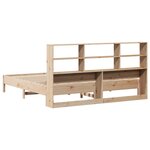 vidaXL Lit bibliothèque sans matelas 200x200 cm bois massif de pin