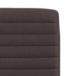 vidaXL Chaises à manger lot de 2 marron foncé tissu