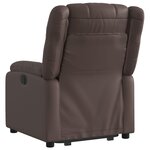 vidaXL Fauteuil inclinable marron similicuir