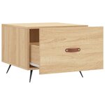 vidaXL Table basse Chêne sonoma 50x50x40 cm Bois d'ingénierie