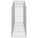 vidaXL Paniers à gabions arqués 7 Pièces 200x50x120/140 cm Fer galvanisé