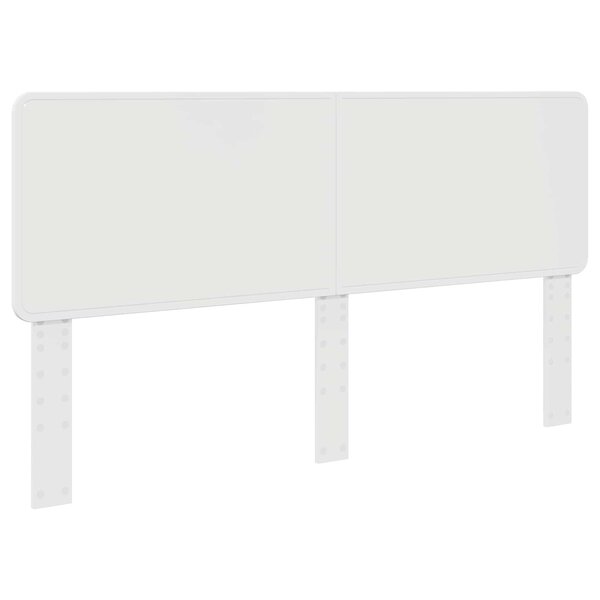 vidaXL Tête de lit Blanc 200 cm Bois d'ingénierie