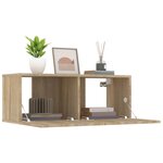 vidaXL Meubles TV 2 Pièces chêne sonoma 80x30x30 cm bois d'ingénierie