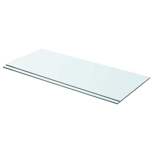 vidaXL Panneaux d'étagère 2 Pièces Verre Transparent 70 x 30 cm