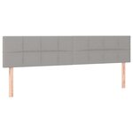 vidaXL Sommier à lattes de lit avec matelas Gris clair 180x200cm Tissu