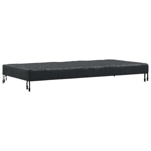 vidaXL Housse de Table Uni Noir 102 x 202 x 15 cm tissu