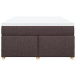 vidaXL Sommier à lattes de lit avec matelas Marron foncé 160x200 cm