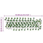vidaXL Treillis de feuille de vigne artificiel extensible 5 Pièces