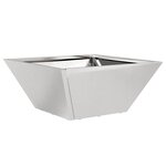 vidaXL Jardinières en bol 5 Pièces 35x35x15 cm en inox