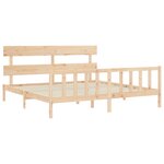 vidaXL Cadre de lit sans matelas bois massif de pin