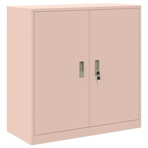 vidaXL Armoire de rangement Rose 90 x 40 x 90 cm Acier