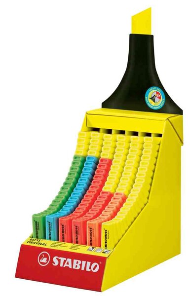 Présentoir en carton de 120 Surligneurs 'BOSS ORIGINAL' STABILO