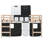 vidaXL Lit mezzanine enfants avec tunnel sans matelas 80x200 cm