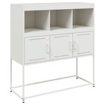 vidaXL Buffet blanc 100 5x39x107 cm acier