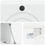 vidaXL Meuble TV mural Blanc 59 5 x 31 x 30 cm Bois d'ingénierie