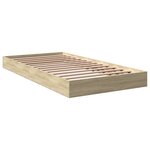vidaXL Cadre de lit sans matelas chêne sonoma 90x190 cm