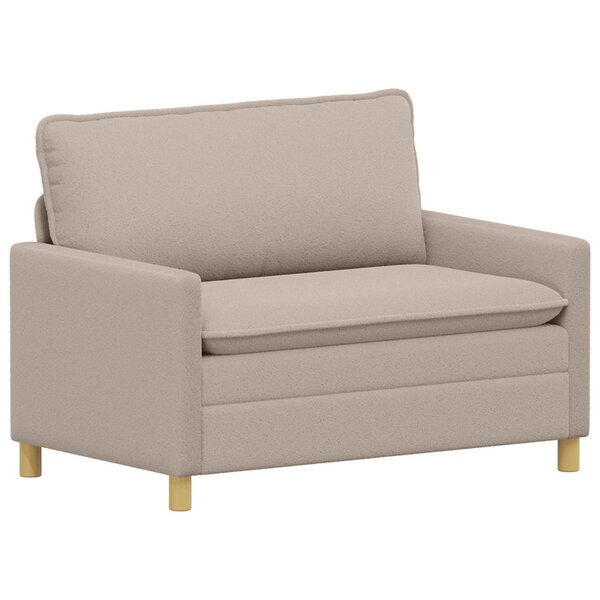 vidaXL Canapé Gris clair 126 x 81 x 87 5 cm Tissu
